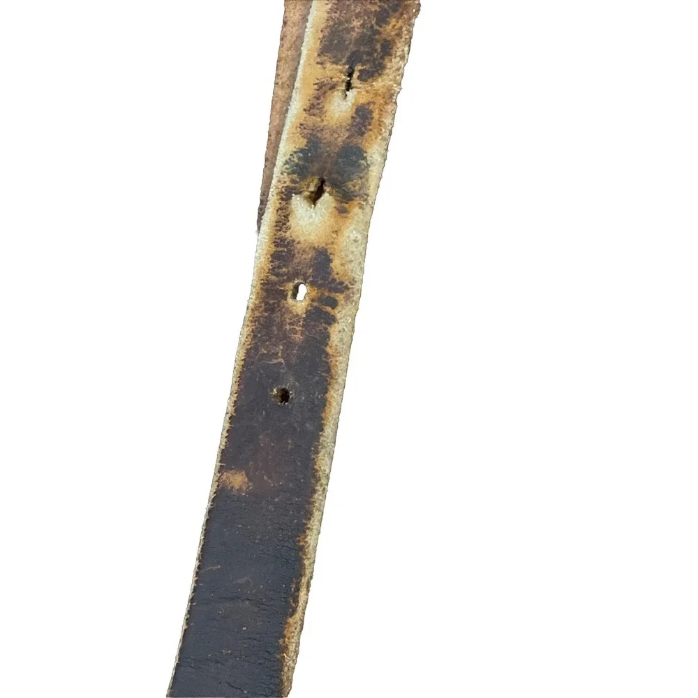 Thrashed ! VTG Ole Miss Genuine Brown Leather Belt Size 40 ‎ Loved & Worn! READ